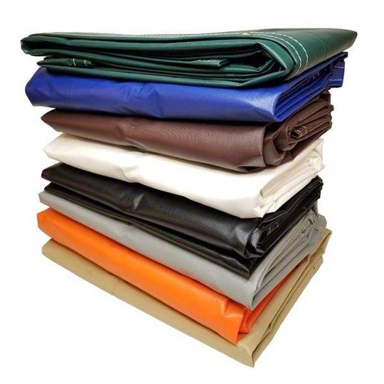 18 oz PVC-Coated Polyester Fabric (14x14, 1000D, Antimildew (White and  beige), UV Protector)