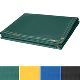 6' x 10' Welding Curtain - 13 oz Flame Retardant Vinyl Laminated Polyester - Blue