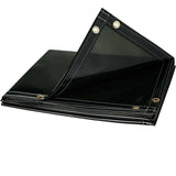 6' x 10' Welding Curtain - 14 mil Flame Retardant Tinted Transparent Vinyl - Shade 8