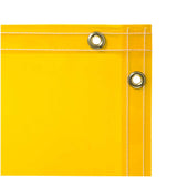 4' x 6' Welding Curtain - 14 mil Flame Retardant Tinted Transparent Vinyl - Yellow