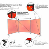 6' x 10' Welding Screen - Replacement Frame Only - No Fabric Panel