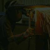 6' x 10' Welding Curtain - 14 mil Flame Retardant Tinted Transparent Vinyl - Shade 8