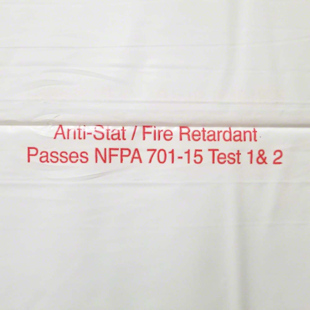 Anti-Static Plastic Sheeting - Fire Flame Retardant 6 MIL 12 x 100