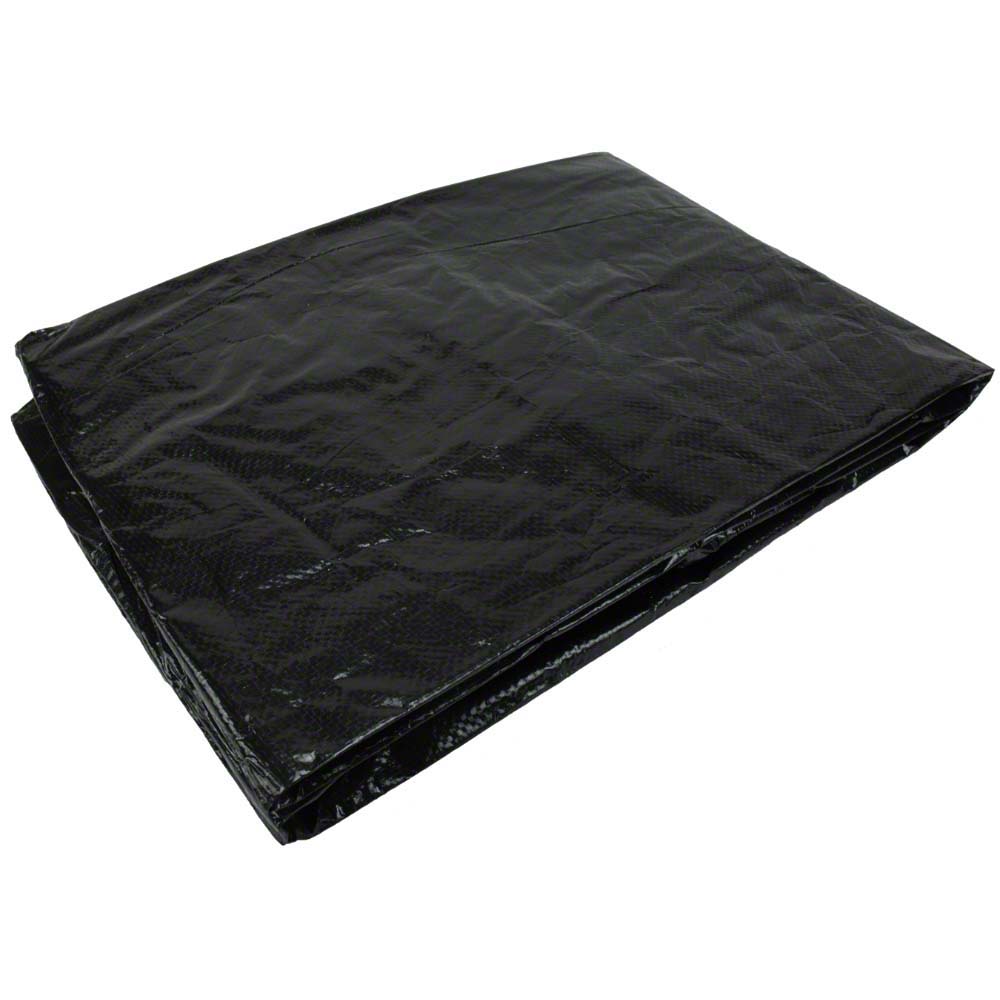 6 x 6 Drawstring Tarp Leaf Tarp with Handles Yard Tarp Black