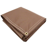 8' x 12' Boat Dock Cover Tarp - 18 oz Vinyl Coated Polyester - Grommet Every 1 ft - Made in USA