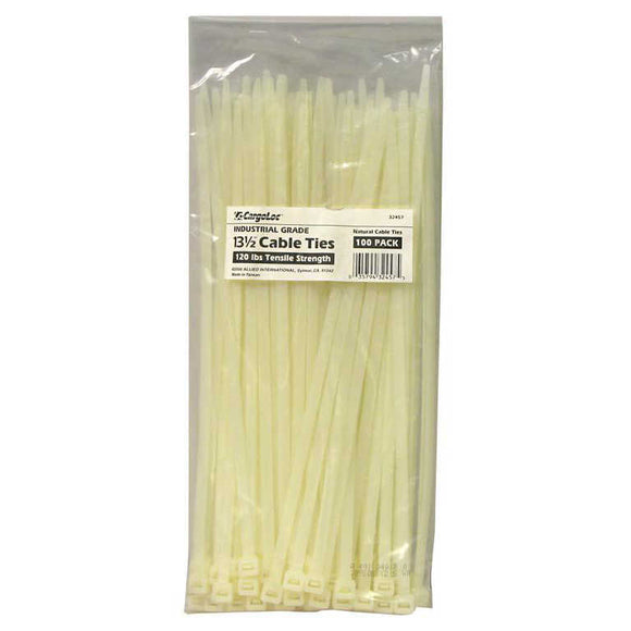CargoLoc 100 ct. Cable Zip Ties - Natural Color