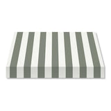 Recacril Acrylic Awning Fabric - R-061 - Stripes - White / Grey