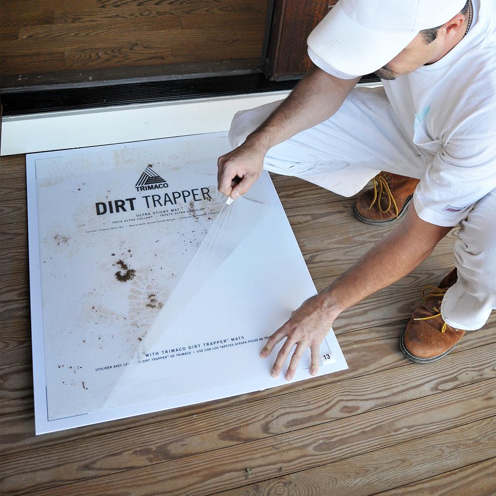 Dirt Trapper Ultra Sticky Mat 26" x 32" 15Sheet Starter Pack
