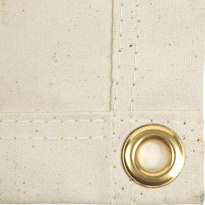 White Canvas Tarps - 12 x 20 Heavy Duty Waterproof White Canvas Tarps