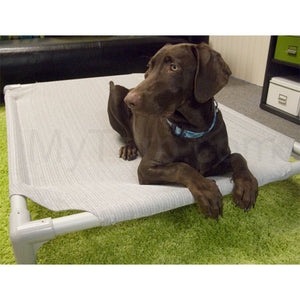 Coolaroo Outdoor Dog Bed Small - Aluminum Frame with Birch Cover (27.5" x 22")