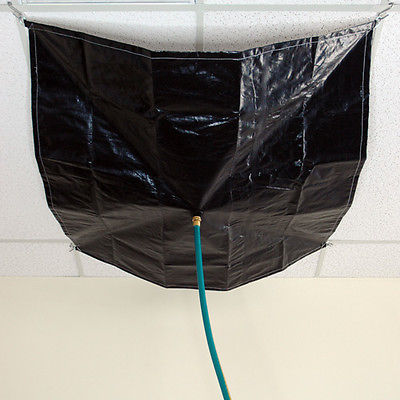 Sigman 8' x 8' Drain Tarp - Roof Ceiling Leak Diverter Tarp