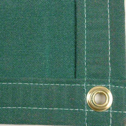 Sigman 9' x 12' Heavy Duty Cotton Canvas Tarp 18 OZ - Green