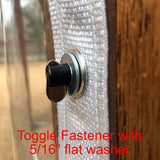 Stayput Toggle Tarp Fastener - For 3/8 inch Grommet Hole Size - 10-Pack