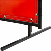 6' x 8' Welding Screen With Frame - Smoke Gray 14 MIL Tinted Transparent Vinyl