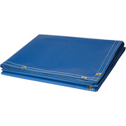 6' x 8' Welding Curtain - 13 oz Flame Retardant Vinyl Laminated Polyester - Blue