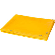 4' x 6' Welding Curtain - 14 mil Flame Retardant Tinted Transparent Vinyl - Yellow