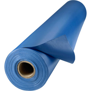 61" x 100 Yards Welding Curtain Roll - 13 oz Flame Retardant Vinyl Laminated Polyester - No Grommets - Blue
