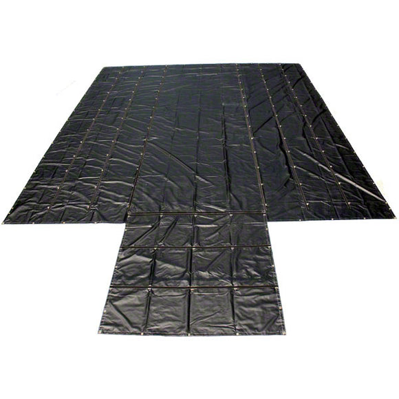 Sigman 8' Drop Lightweight Flatbed Tarp 27' x 24' - 14 oz Ripstop Vinyl Coated Polyester
