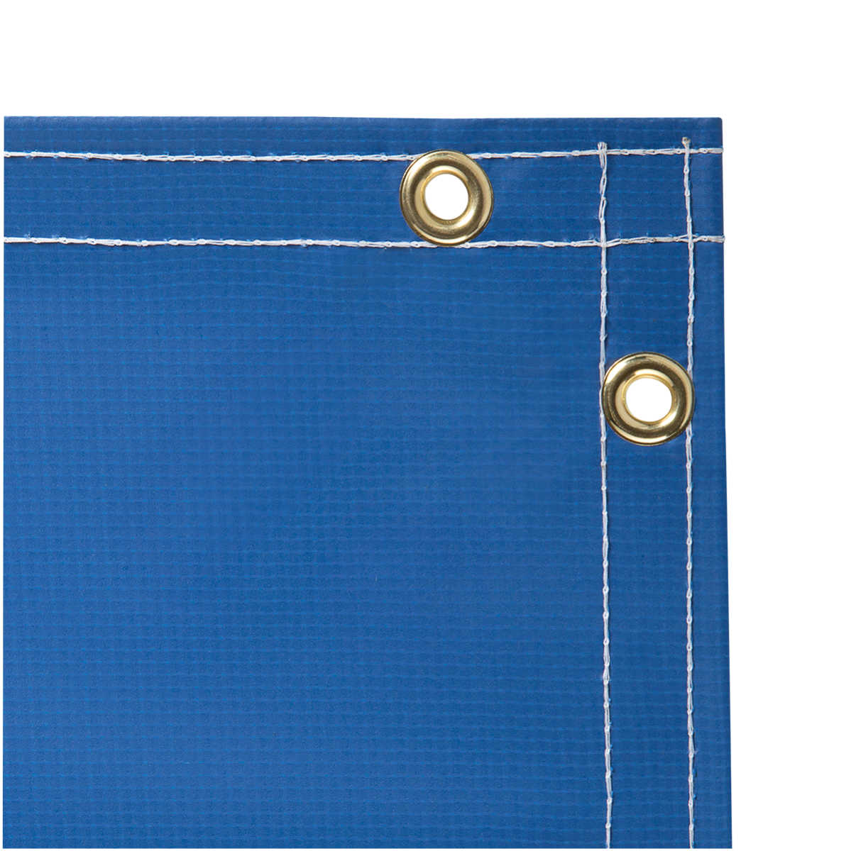 6' x 8' Welding Curtain - 13 oz Flame Retardant Vinyl Laminated Polyester - Blue