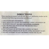 Grommet Setting Die For Spur Grommets