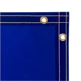 6' x 8' Welding Curtain - 14 mil Flame Retardant Tinted Transparent Vinyl - Blue