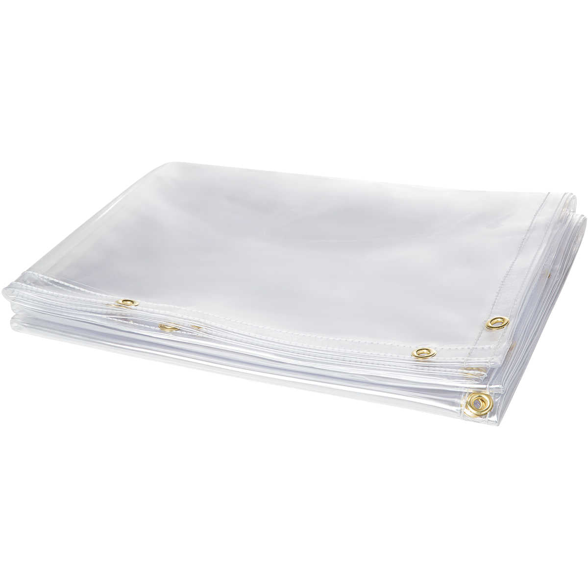 6' x 8' Welding Curtain - 16 mil Flame Retardant Clear Vinyl