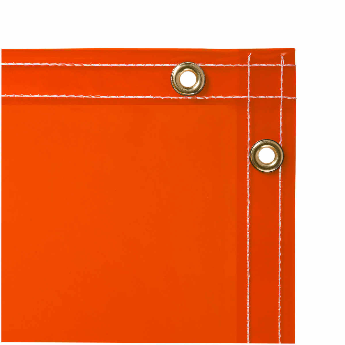 6' x 10' Welding Curtain - 40 mil Flame Retardant Tinted Transparent Vinyl - Orange