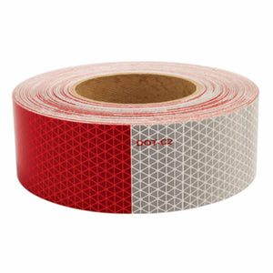Oralite V92 DOT-C2 Conspicuity Tape - 11" Red / 7" White - 2" x 150 ft Roll