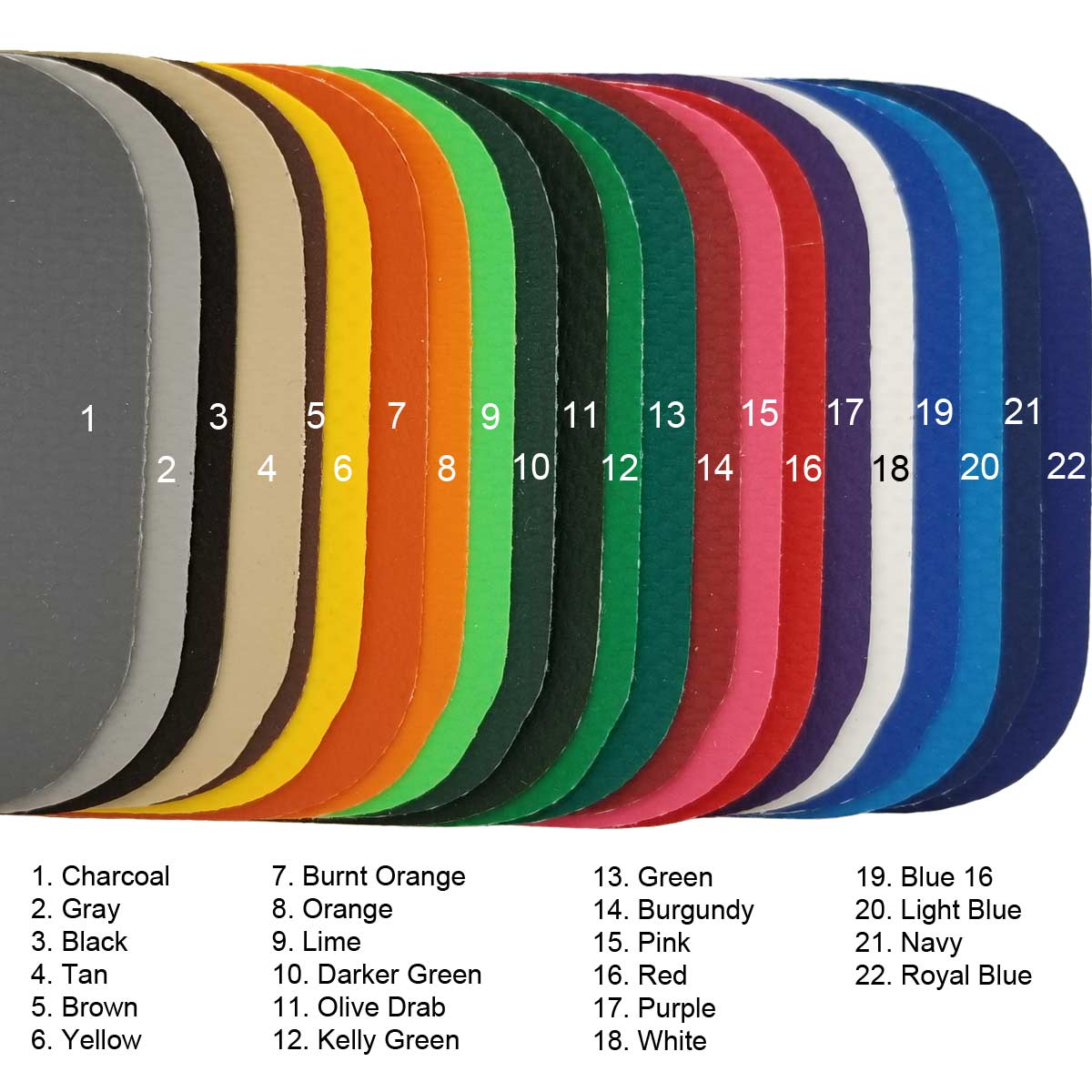 Sigman 18 oz Vinyl Coated Polyester Fabric - 61" Width - By the Yard or Roll