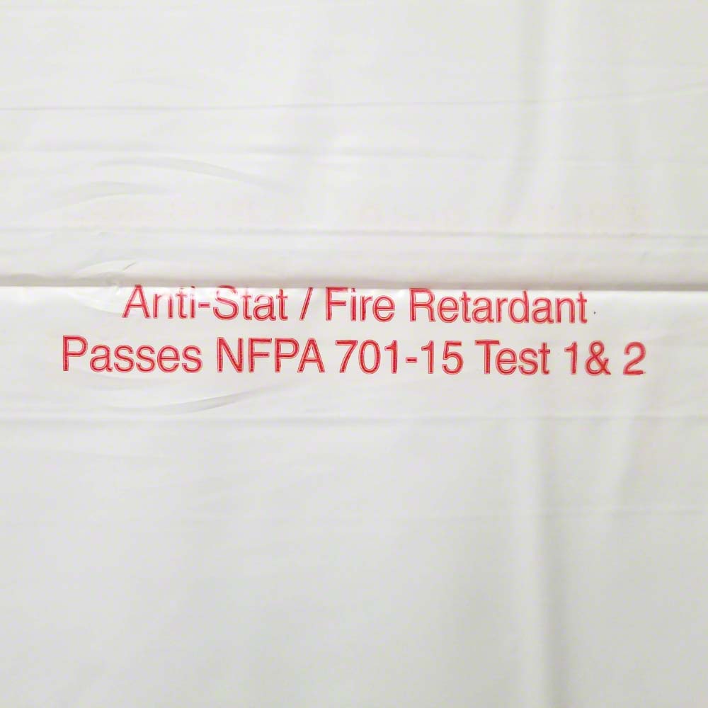 Sigman 20' x 100' 6 MIL Anti-Static Flame Retardant Plastic Sheeting