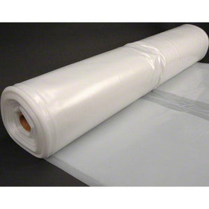 Husky 20' x 100' 6 MIL Clear Plastic Sheeting - Translucent Gray
