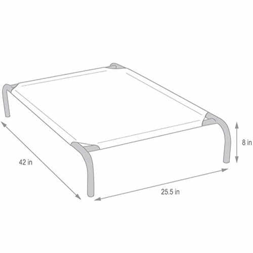 Coolaroo Outdoor Dog Bed Medium (3' X 2') Terra Cotta