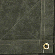 Sigman 6' x 12' Heavy Duty Cotton Canvas Tarp 21 OZ - Olive Drab - Made in USA