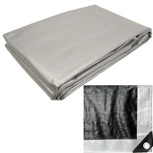 Sigman 40' x 40' Silver Black Heavy Duty Tarp