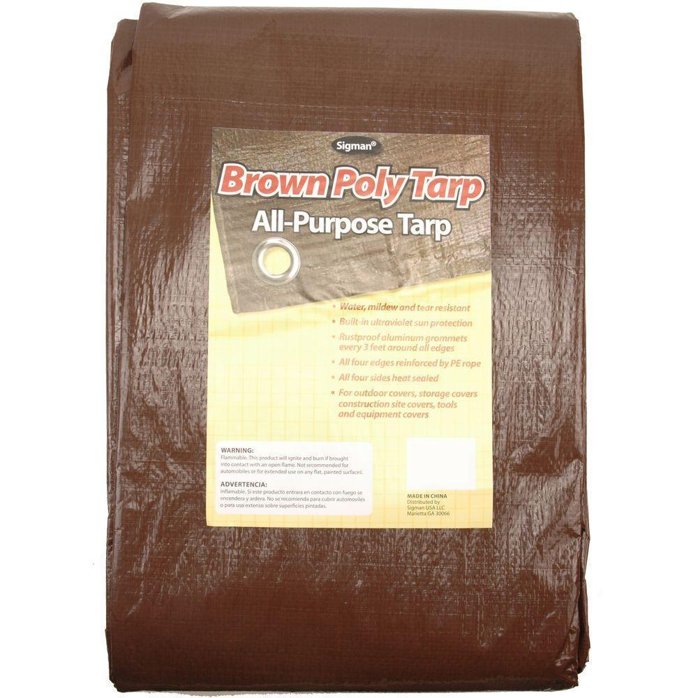 Clearance - 20' x 30' Brown Economy Tarp