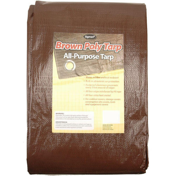 Clearance - 20' x 30' Brown Economy Tarp