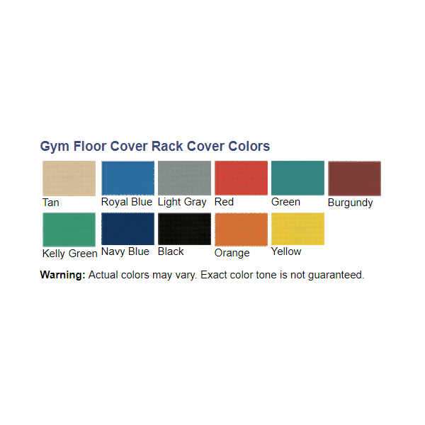 Gym Floor Cover Storage Rack Cover