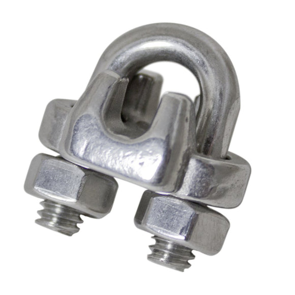 Coolaroo Stainless Steel Eye Bolt U Shape 3/16 in. Wire Rope Clip 472191