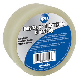 IPG 2" x 36 Yards Plastic Sheeting Tape - Poly Repair Tape - Clear