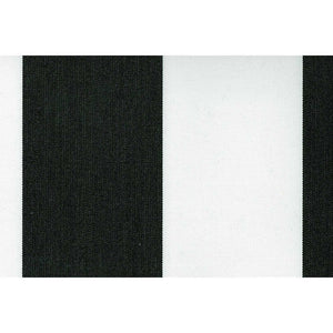 Recacril Acrylic Awning Fabric - R-017 - Stripes - White / Black