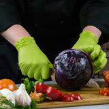 Clearance - Gloveworks Green Nitrile Gloves Disposable Heavy Duty - Latex Free Gloves - Powder Free - 100-Pack - GWGN