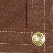 Sigman 10' x 24' Heavy Duty Cotton Canvas Tarp 18 OZ - Brown - Made in USA