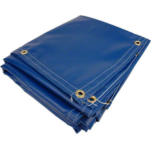 16' x 20' Boat Dock Cover Tarp - 18 oz Vinyl Coated Polyester - Grommet Every 1 ft - Made in USA