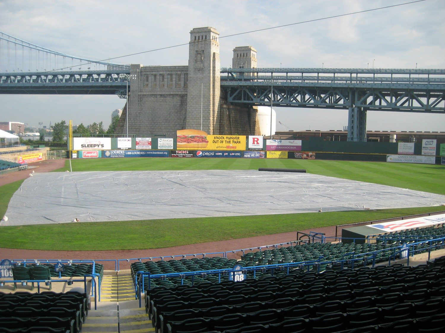 170' x 170' Baseball Infield Tarp