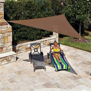 Coolaroo Triangle Shade Sail Ready-to-Hang 11'10" Mocha