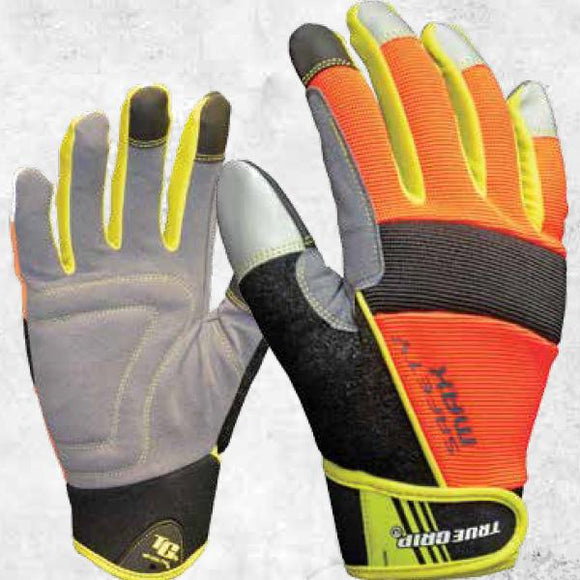 True Grip Safety Max Work Gloves With Touchscreen Fingers –