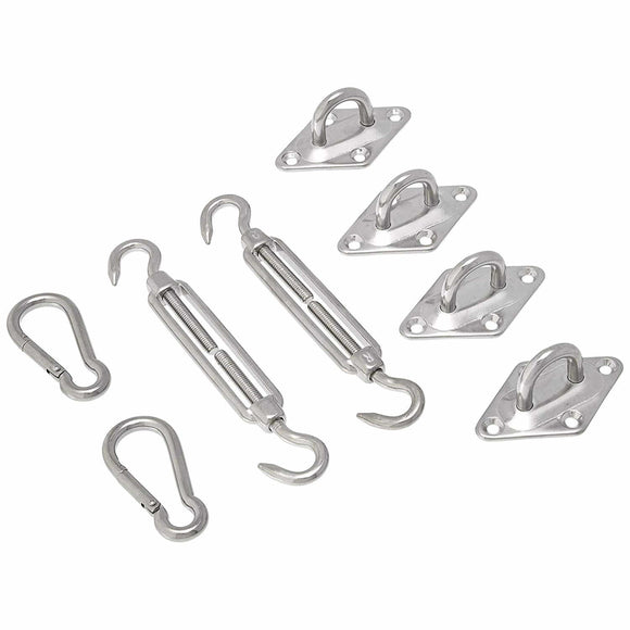 Coolaroo Stainless Steel Square Shade Sail Hardware Kit Economy 471910