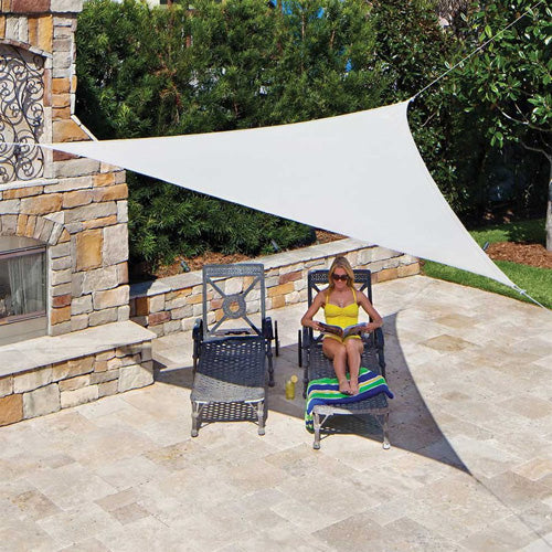 Coolaroo Triangle Shade Sail Ready-to-Hang 11'10