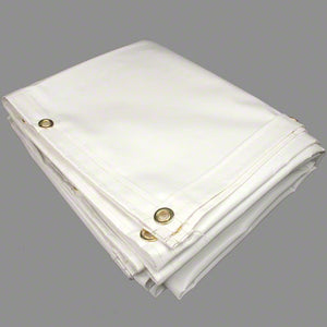 100' x 100' Anti-Static Vinyl Tarp - White - Made in USA