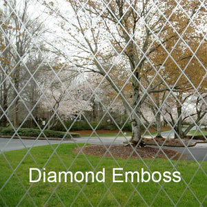 Clearance - Clear Vinyl Fabric 20 MIL - Diamond Emboss - 54" Width x 1 Yard